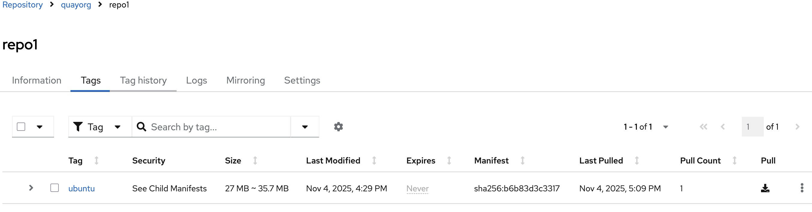 Image pull statistics